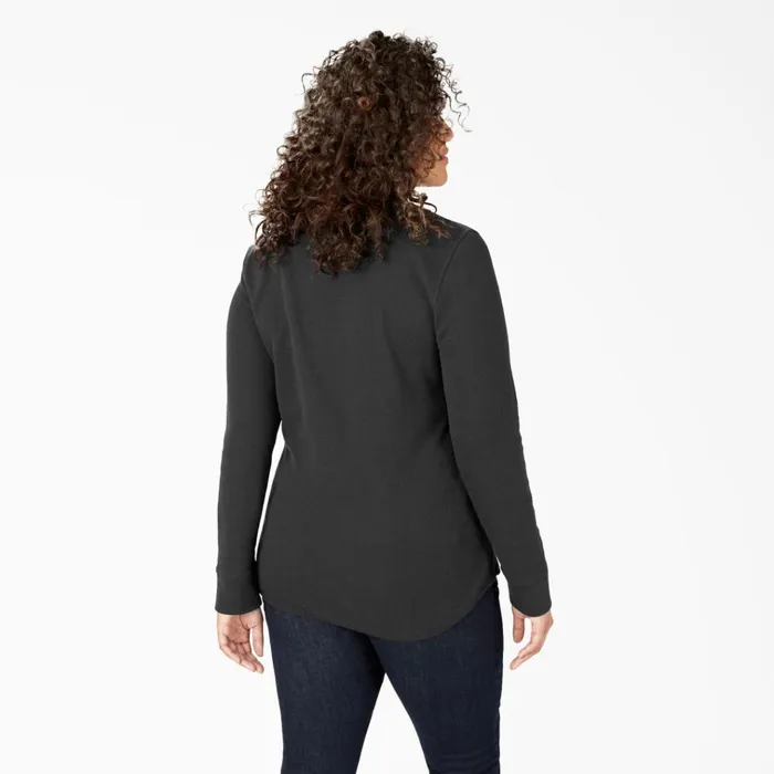 Women039s Plus Long Sleeve Thermal Shirt Black Black kbk Women Dickies Work Tops Women039s Plus Long Sleeve Thermal Shirt Black Black kbk Women Dickies Work Tops