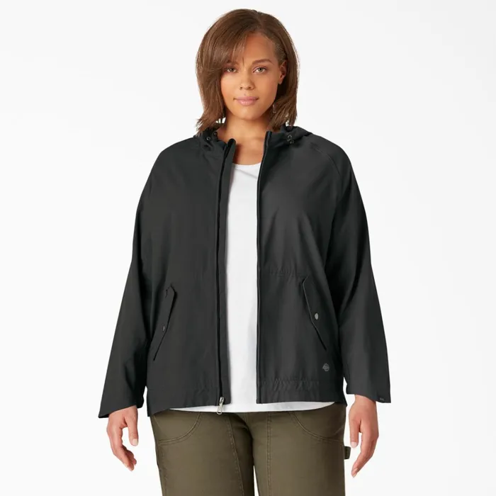 Women039s Plus Performance Hooded Jacket Black Black bkx Women Dickies Outerwear Women039s Plus Performance Hooded Jacket Black Black bkx Women Dickies Outerwear