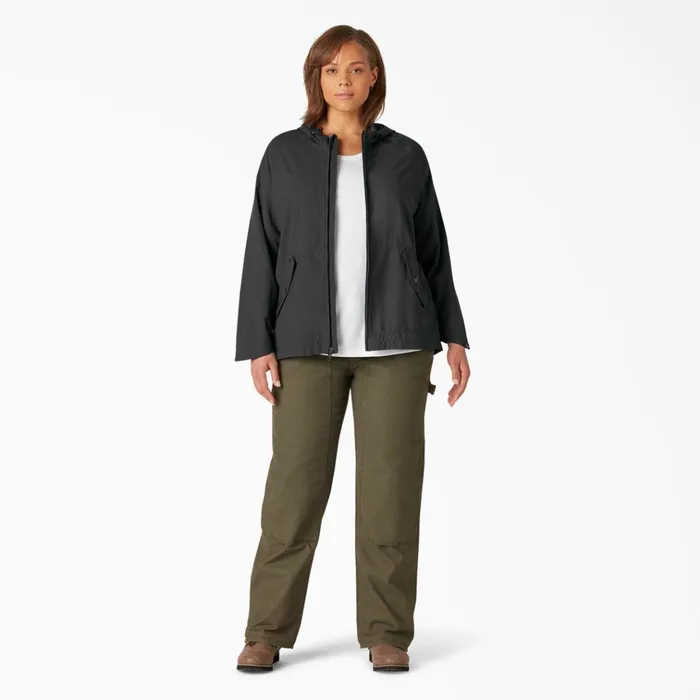 Women039s Plus Performance Hooded Jacket Black Black bkx Women Dickies Outerwear Women039s Plus Performance Hooded Jacket Black Black bkx Women Dickies Outerwear