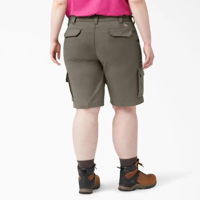 Women039s Plus Relaxed Fit Cargo Shorts 11034 Grape Leaf Grape Leaf ge Women Dickies Work Shorts