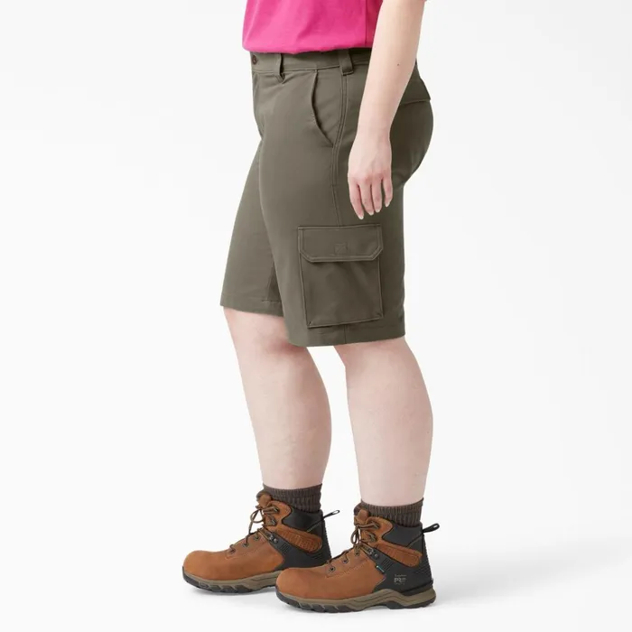 Women039s Plus Relaxed Fit Cargo Shorts 11034 Grape Leaf Grape Leaf ge Women Dickies Work Shorts