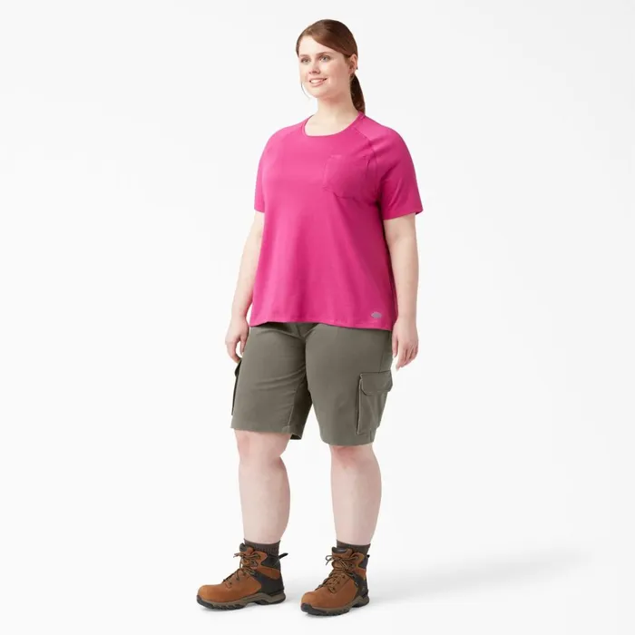 Women039s Plus Relaxed Fit Cargo Shorts 11034 Grape Leaf Grape Leaf ge Women Dickies Work Shorts