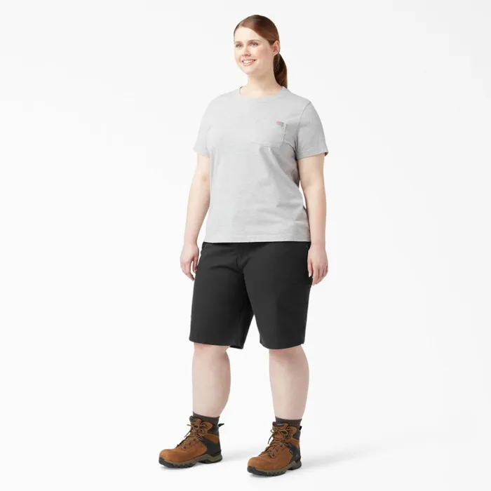 Women039s Plus Relaxed Fit Duck Carpenter Shorts 11034 Rinsed Black Rinsed Black rbk Women Dickies Shorts Women039s Plus Relaxed Fit Duck Carpenter Shorts 11034 Rinsed Black Rinsed Black rbk Women Dickies Shorts