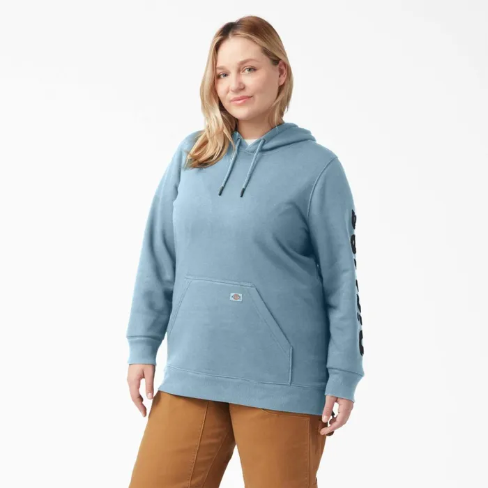 Women039s Plus Water Repellent Sleeve Logo Hoodie Clear Blue Clear Blue eu Women Dickies Hoodies and Sweatshirts Women039s Plus Water Repellent Sleeve Logo Hoodie Clear Blue Clear Blue eu Women Dickies Hoodies and Sweatshirts