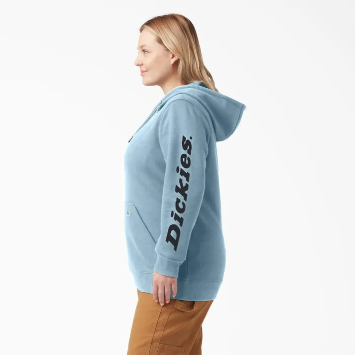 Women039s Plus Water Repellent Sleeve Logo Hoodie Clear Blue Clear Blue eu Women Dickies Hoodies and Sweatshirts Women039s Plus Water Repellent Sleeve Logo Hoodie Clear Blue Clear Blue eu Women Dickies Hoodies and Sweatshirts