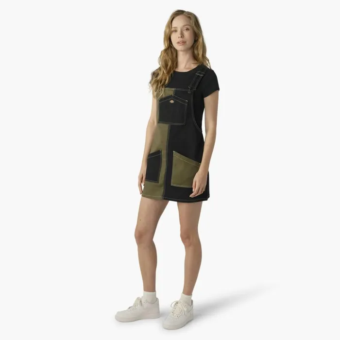Women039s Regular Fit Colorblock Bib Overall Dress MilitaryBlack Color Block Militaryblack Color Block mck Women Dickies Skirts and Dresses Women039s Regular Fit Colorblock Bib Overall Dress MilitaryBlack Color Block Militaryblack Color Block mck Women Dickies Skirts and Dresses