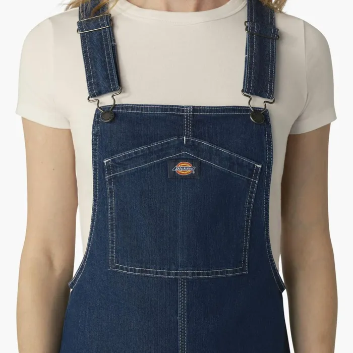 Women039s Regular Fit Denim Bib Overall Dress Stonewashed Indigo Blue Stonewashed Indigo Blue snb Women Dickies Skirts and Dresses Women039s Regular Fit Denim Bib Overall Dress Stonewashed Indigo Blue Stonewashed Indigo Blue snb Women Dickies Skirts and Dresses