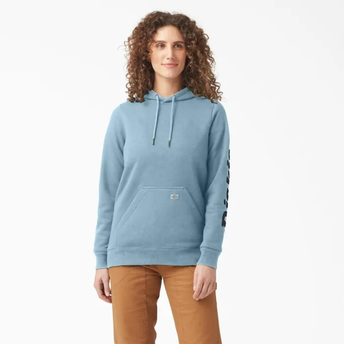 Women039s Water Repellent Sleeve Logo Hoodie Clear Blue Clear Blue eu Women Dickies Hoodies and Sweatshirts Women039s Water Repellent Sleeve Logo Hoodie Clear Blue Clear Blue eu Women Dickies Hoodies and Sweatshirts