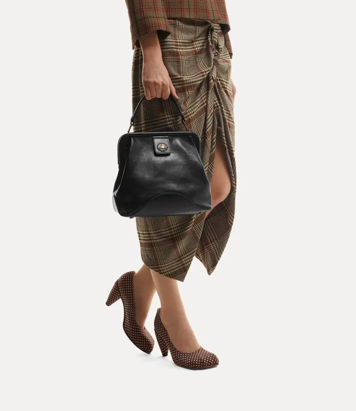 Women Abbey Frame Handbag Black Vivienne Westwood Handbags