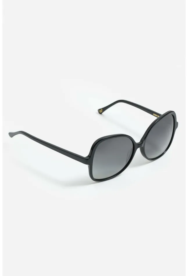 Women Addison Sunglasses Solid Black Johnny Was Eye Wear