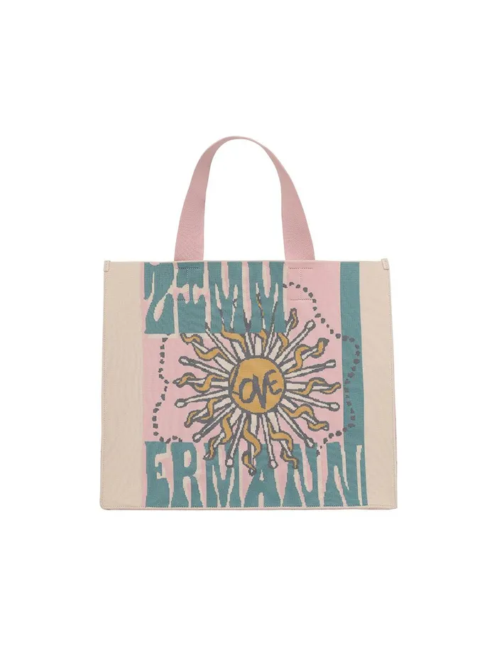 Women Bags Zimmermann Large Jacquard Tote Love Artwork