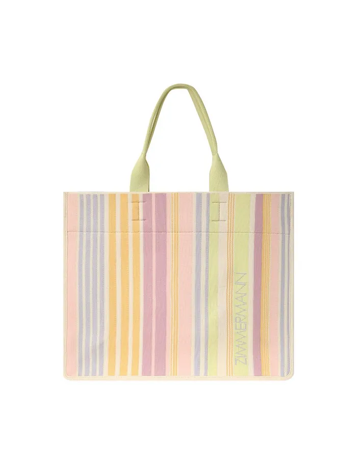 Women Bags Zimmermann Large Jacquard Tote Multi Stripe