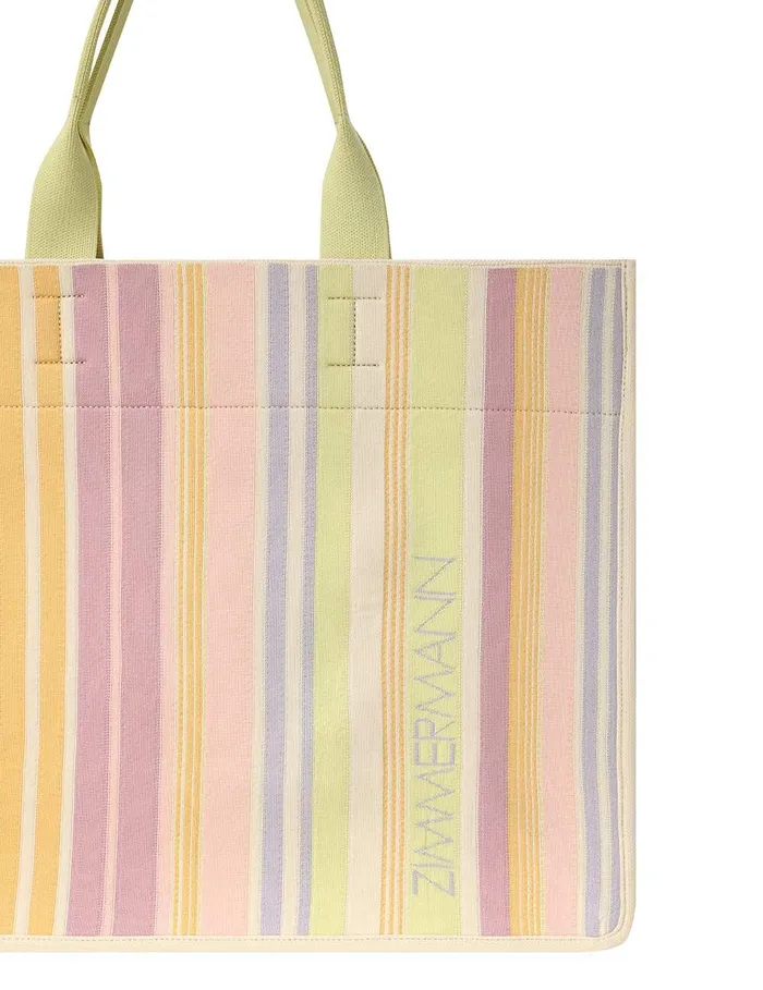 Women Bags Zimmermann Large Jacquard Tote Multi Stripe