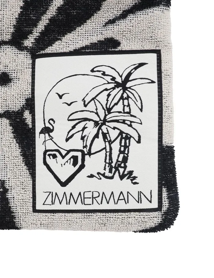 Women Bags Zimmermann Towelling Drawstring Pouch Blackcream