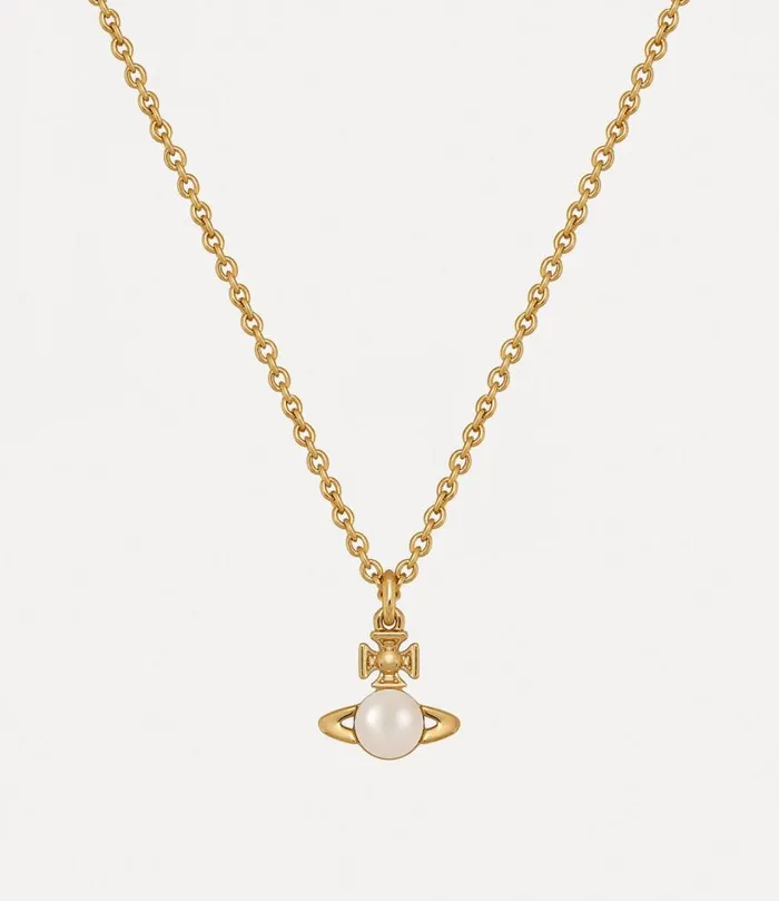 Women Balbina Pendant Necklace Goldcreampearl Vivienne Westwood Classic Styles Women Balbina Pendant Necklace Goldcreampearl Vivienne Westwood Classic Styles