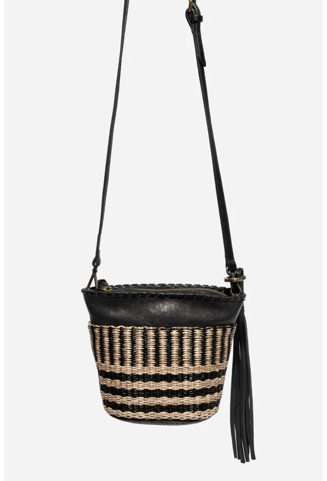 Women Banda Crochet Bucket Bag Natural Johnny Was Handbags