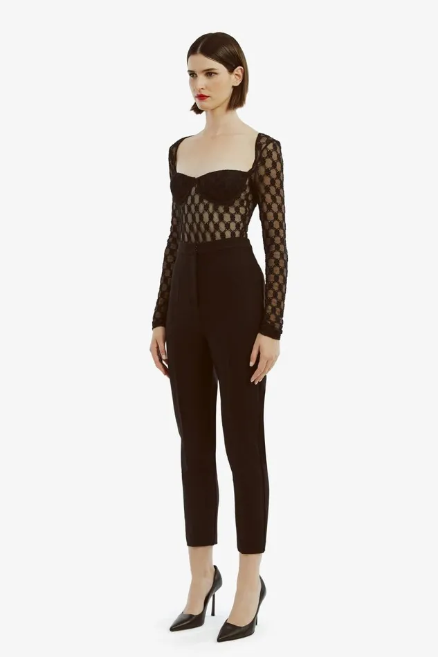 Women Bardot Bodysuits Adoni Long Sleeve Bodysuit In Black Women Bardot Bodysuits Adoni Long Sleeve Bodysuit In Black