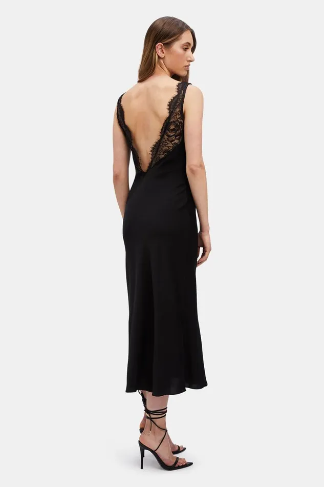 Women Bardot Day To Night Dresses Hayden Lace Slip Dress In Black Women Bardot Day To Night Dresses Hayden Lace Slip Dress In Black