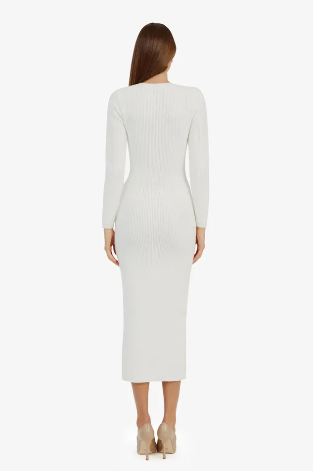 Women Bardot Day To Night Dresses Kavala Knit Maxi Dress In Ivory Women Bardot Day To Night Dresses Kavala Knit Maxi Dress In Ivory