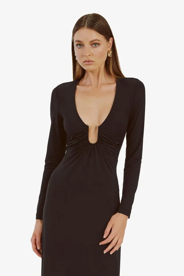 Women Bardot Day To Night Dresses Remmy Maxi Dress In Black Women Bardot Day To Night Dresses Remmy Maxi Dress In Black