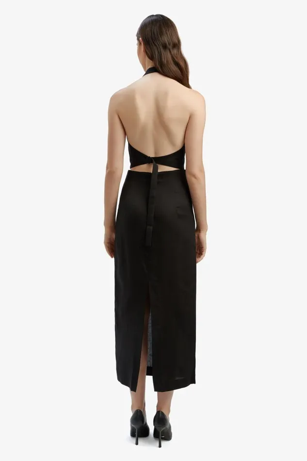 Women Bardot Party Tops Felda Linen Vest In Black Women Bardot Party Tops Felda Linen Vest In Black