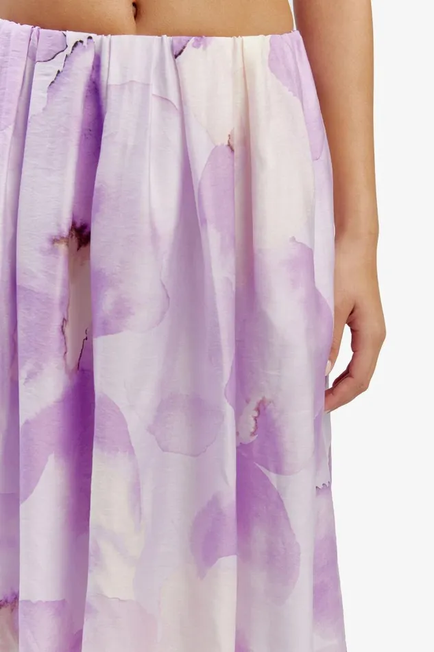 Women Bardot Skirts Leia Midi Skirt In Lavender Floral Women Bardot Skirts Leia Midi Skirt In Lavender Floral