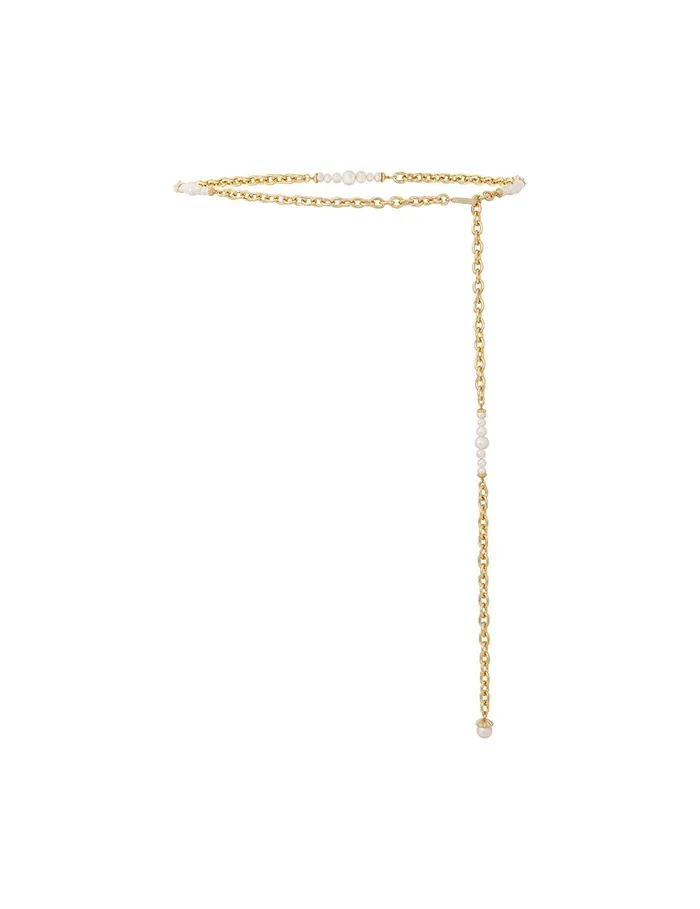 Women Belts Zimmermann Pearl Belt Goldpearl