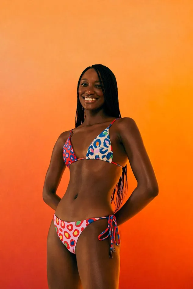 Women Bikinis Farm Rio Leopard Pop Triangle Bikini Bottom
