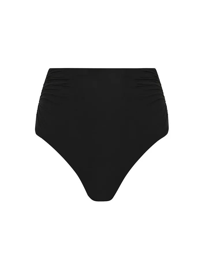 Women Bikinis Zimmermann Tallow Drape High Waist Pant Black