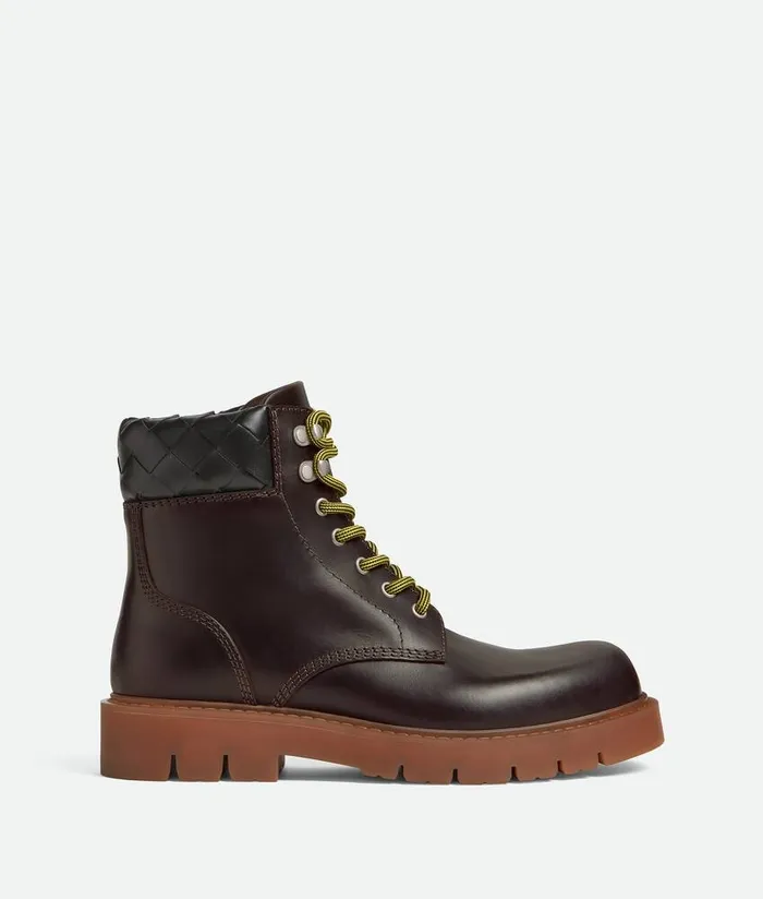 Women Bottega Veneta Boots Haddock LaceUp Ankle Boot Fondant Rubber