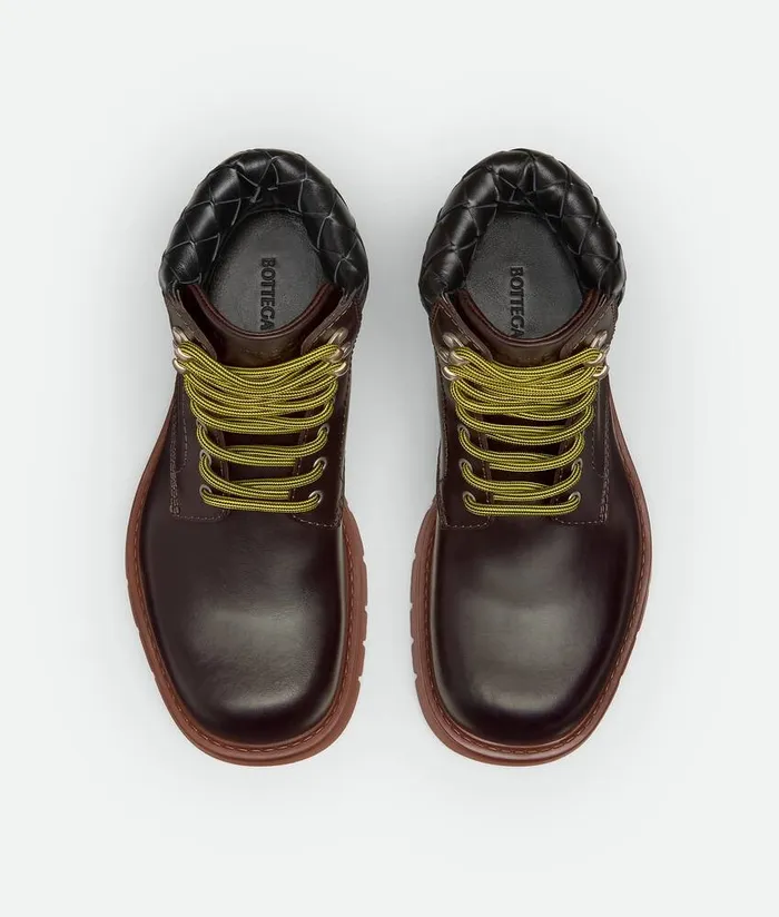 Women Bottega Veneta Boots Haddock LaceUp Ankle Boot Fondant Rubber