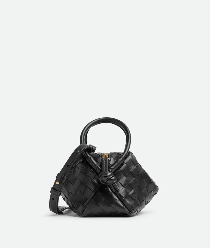 Women Bottega Veneta Crossbody Loop Top Handle Black