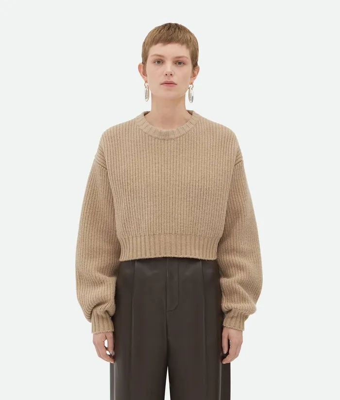 Women Bottega Veneta Knitwear Wool And Cashmere Jumper Desert