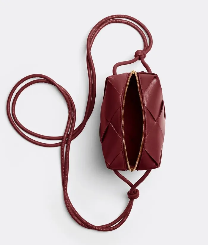 Women Bottega Veneta Mini Mini Cassette Camera Bag Bordeaux