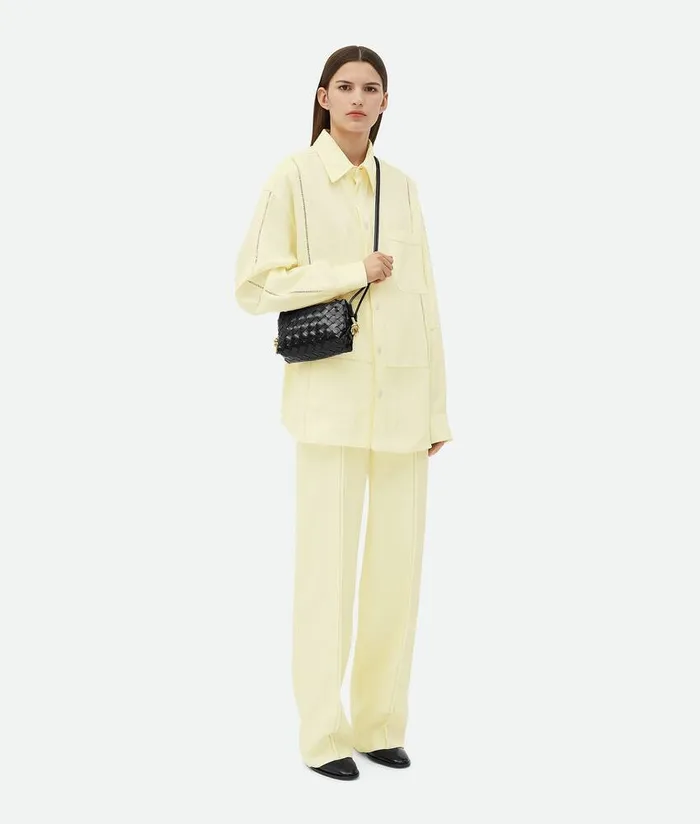 Women Bottega Veneta Mini Mini Loop Camera Bag Black