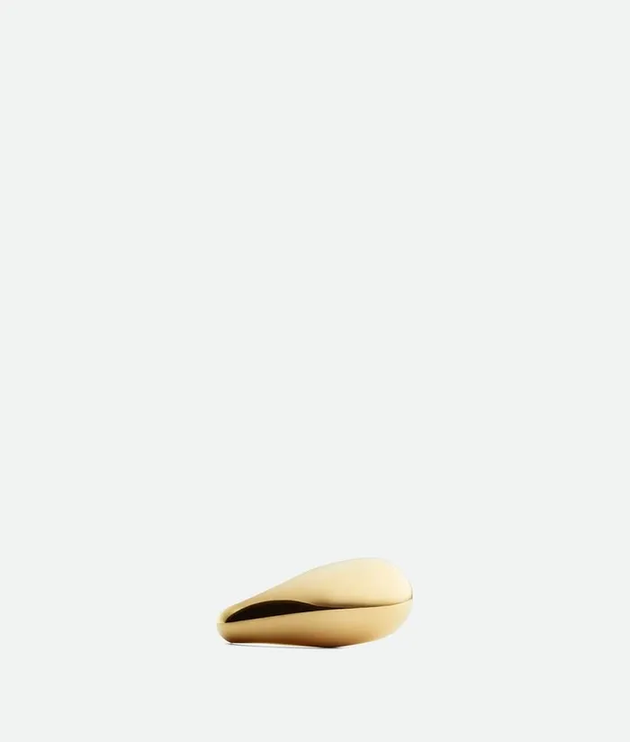 Women Bottega Veneta Rings Fin Ring Yellow Gold