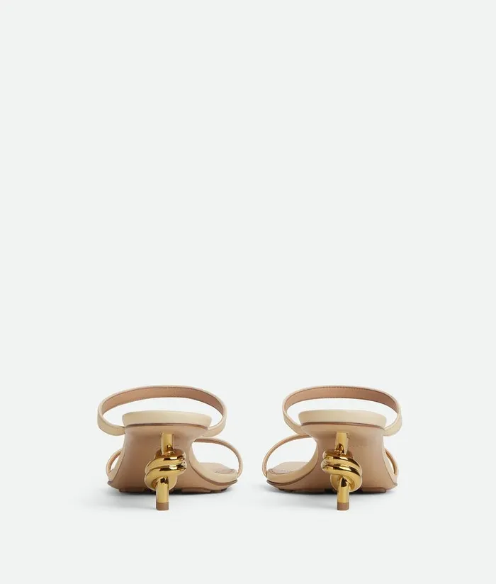 Women Bottega Veneta Sandals Knot Mule Sea Salt