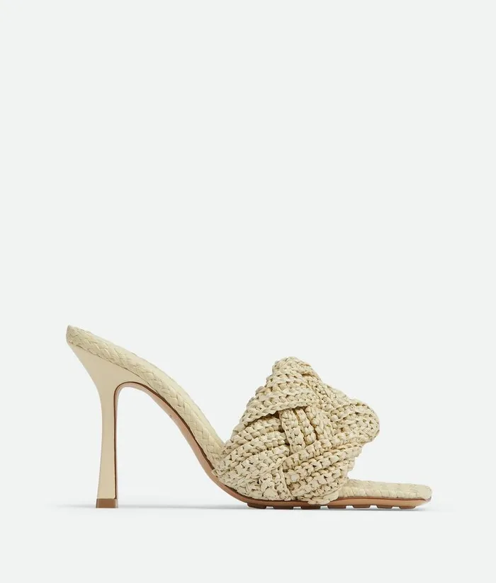 Women Bottega Veneta Sandals Lido Mule White