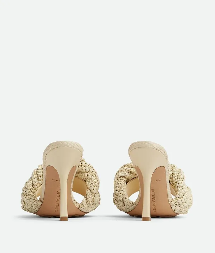 Women Bottega Veneta Sandals Lido Mule White