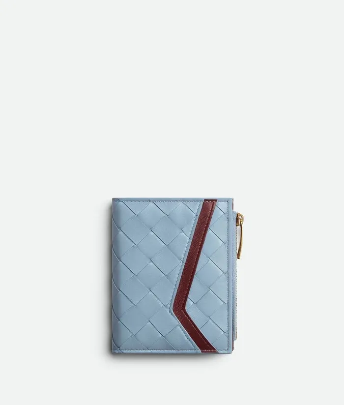 Women Bottega Veneta Small Wallets Intrecciato Check Small BiFold Wallet Icecherry Women Bottega Veneta Small Wallets Intrecciato Check Small BiFold Wallet Icecherry