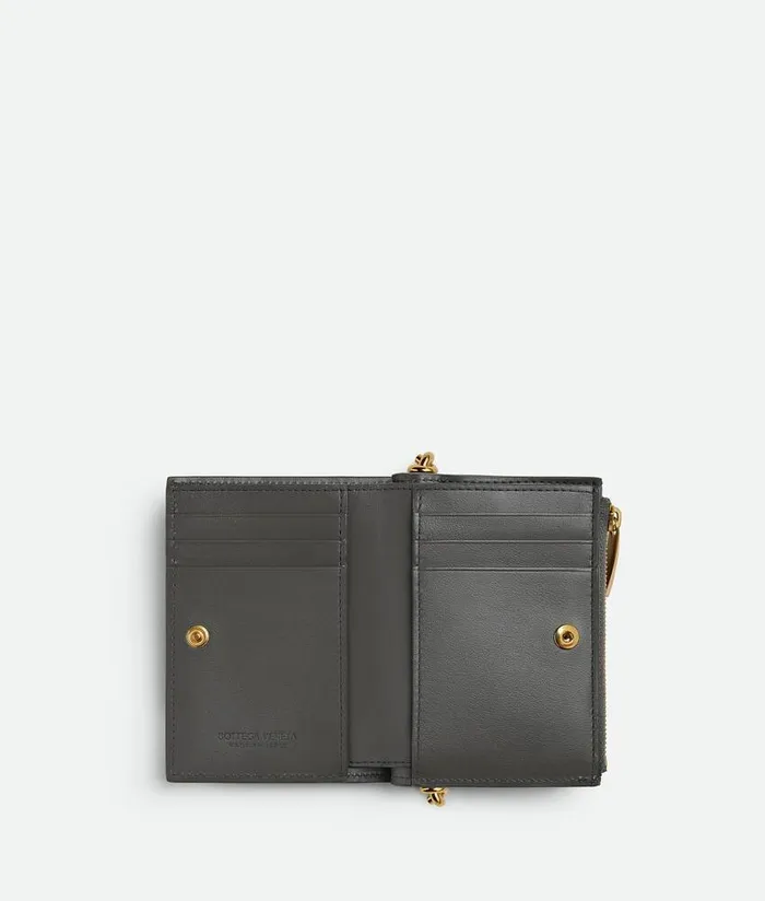 Women Bottega Veneta Small Wallets Solstice Small BiFold Wallet Lapilli