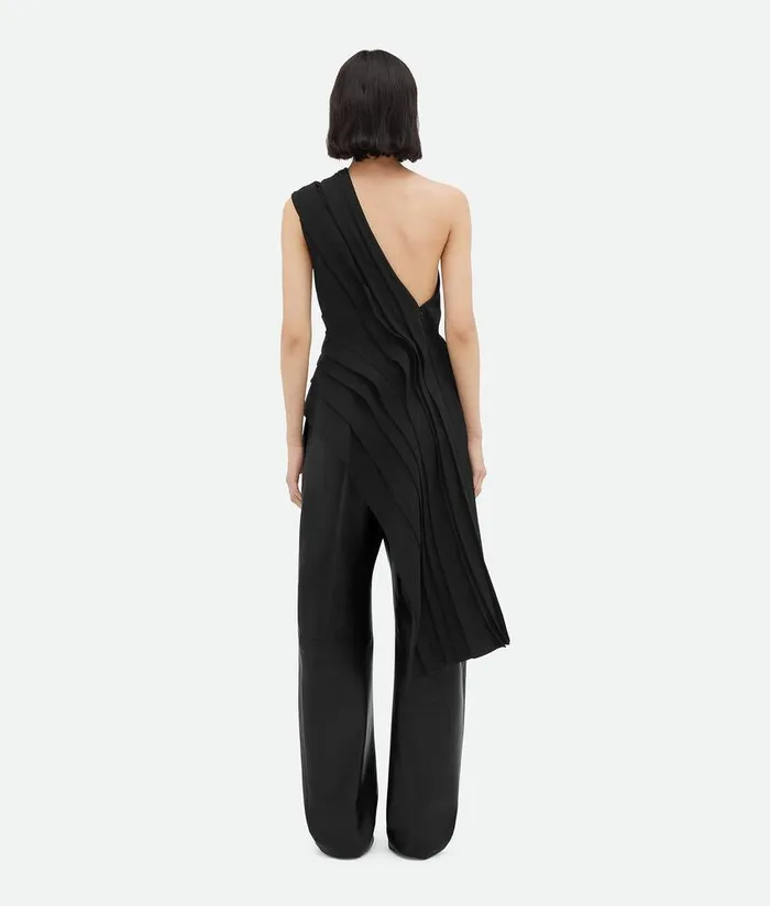 Women Bottega Veneta Tops And TShirts Light Stretch Viscose Top Black