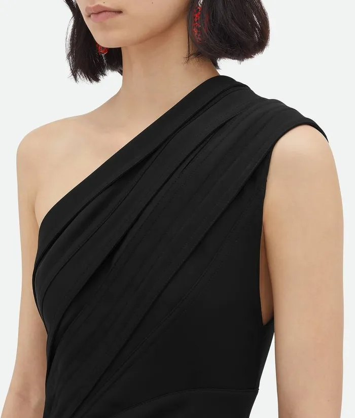 Women Bottega Veneta Tops And TShirts Light Stretch Viscose Top Black