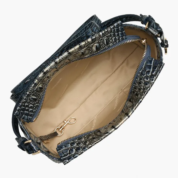 Women Brahmin Crossbodies Hillary Twilight Blue Ombre Women Brahmin Crossbodies Hillary Twilight Blue Ombre