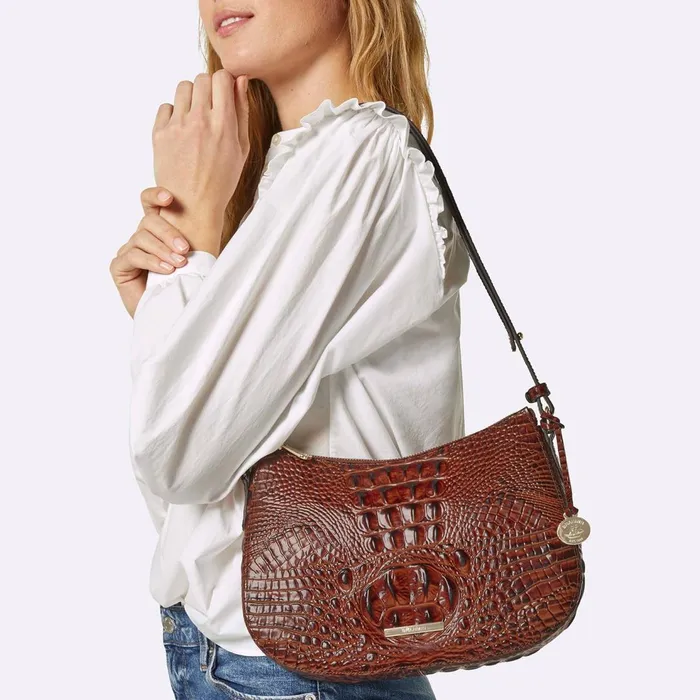 Women Brahmin Crossbodies Shayna Timeless Taupe Skien