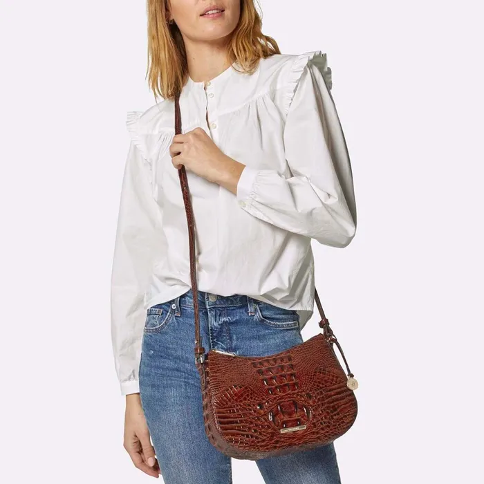 Women Brahmin Crossbodies Shayna Timeless Taupe Skien