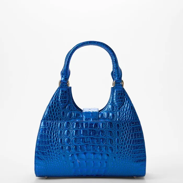 Women Brahmin Satchels Adrian Cobalt Potion