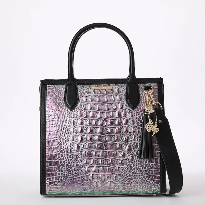 Women Brahmin Satchels Caroline Dusk Gleaming Women Brahmin Satchels Caroline Dusk Gleaming