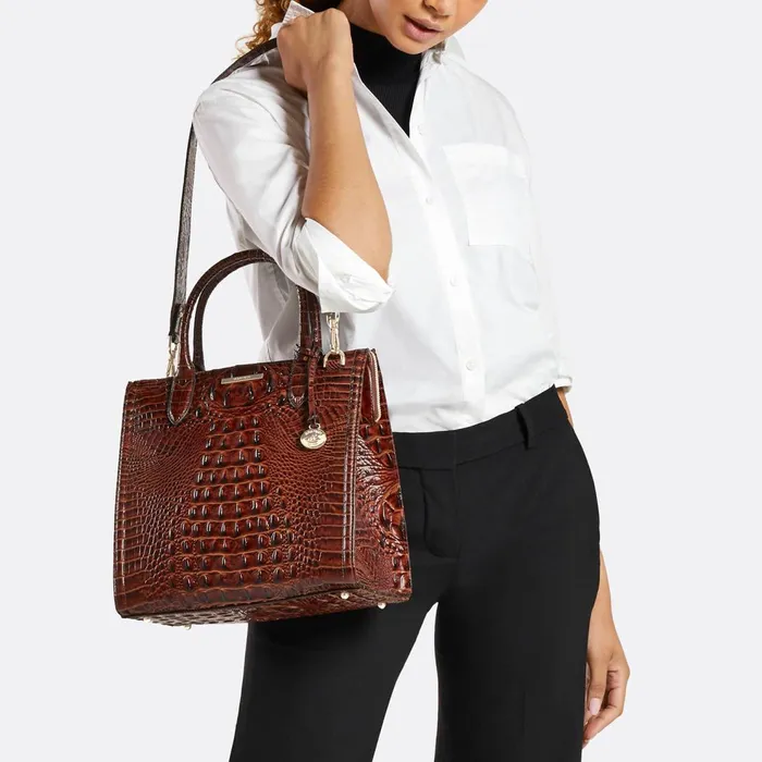 Women Brahmin Satchels Caroline Dusk Gleaming Women Brahmin Satchels Caroline Dusk Gleaming