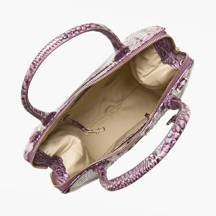 Women Brahmin Satchels Caroline Passion Purple Women Brahmin Satchels Caroline Passion Purple